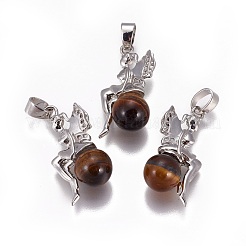 Natural & Synthetic Mixed Stone Pendants&nbsp;G-L512-E