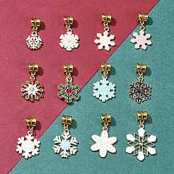 Christmas Alloy Enamel European Dangle Charms&nbsp;PALLOY-FS00013