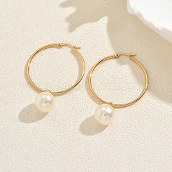 Round Stainless Steel Hoop Earrings&nbsp;ON7765