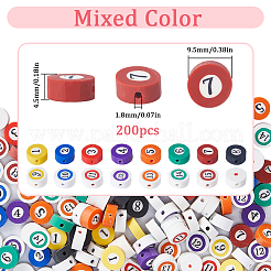 200Pcs Handmade Polymer Clay Beads&nbsp;CLAY-SC0001-74