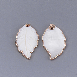 Electroplate Freshwater Shell Pendants&nbsp;X-SHEL-S274-57