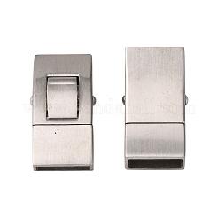 変色しない304ステンレススチール製バヨネット留め具  長方形  ステンレス鋼色  25x13mm  穴：10x3mm&nbsp;STAS-I171-10P