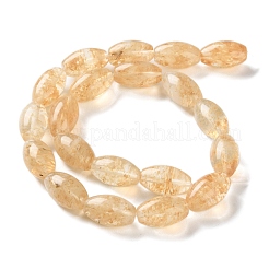 ウォーターメロンストーンガラスビーズ連売り  バレル  19.5~20x12~12.5mm  穴：0.7mm  約20個/連  15.79''（40.1センチメートル）&nbsp;G-B135-A02-02