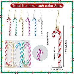 2Sets Plastic Candy Cane Pendant Decorations&nbsp;FIND-SC0013-43