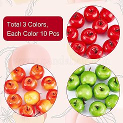 30Pcs 3 Colors Mini Foam Imitation Apples&nbsp;DJEW-CA0001-26