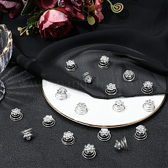 60Pcs 3 Styles Spiral Hair Pin Coil Iron Hair Accessories&nbsp;OHAR-SP0001-10B