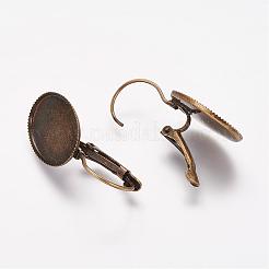 Brass Leverback Earring Findings&nbsp;KK-A025-AB