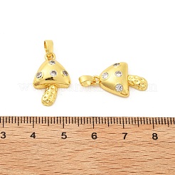 Brass Micro Pave Cubic Zirconia Pendants&nbsp;KK-G533-17G-01