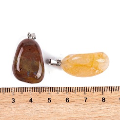 Natural & Synthetic Mixed Gemstone Pendants&nbsp;G-Q172-03P
