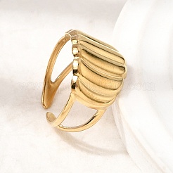 304 Stainless Steel Cuff Open Rings&nbsp;STAS-H259-05G