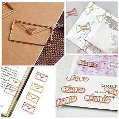 60Pcs 12 Styles Iron Paper Clips&nbsp;AJEW-SP0002-97