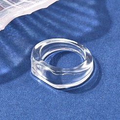 Kids Transparent Acrylic Glue on Ring Base&nbsp;LS-RJEW-P154-01A-02