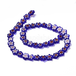 Handmade Millefiori Glass Bead Strands&nbsp;X-LAMP-J035-10mm-50