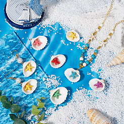 32Pcs Summer Beach Natural Shell Pendants&nbsp;FIND-SC0012-34