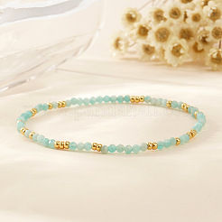 Natural Amazonite Beaded Strertch Bracelets&nbsp;LD6685-3