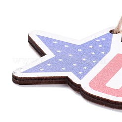 Independence Day Density Board Wooden Wall Ornament Doorplate Pendants&nbsp;HJEW-C004-10