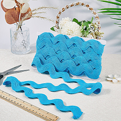 10 Yard Polyester Wavy Fringe Trim Ribbon&nbsp;SRIB-GF0001-38C
