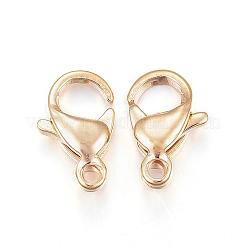 Ion Plating(IP) 304 Stainless Steel Lobster Claw Clasps&nbsp;STAS-H353-A-02G