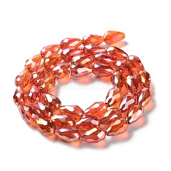 Electroplate Glass Beads&nbsp;EGLA-R006-15x10mm-M