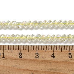 Electroplate Glass Beads Strands&nbsp;GLAA-Q105-04W