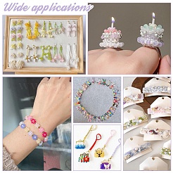 2104Pcs 8 Colors Transparent Frosted Glass Round Seed Beads&nbsp;SEED-PH0001-92