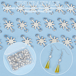 100Pcs 201 Stainless Steel Connector Charms&nbsp;STAS-UN0060-40