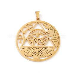 304 Stainless Steel Hollow Pendants&nbsp;LS-STAS-P321-02G