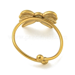 Ion Plating(IP) 304 Stainless Steel Adjustable Rings&nbsp;RJEW-K283-08G