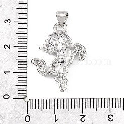真鍮チャーム  馬のチャーム  18KGP本金メッキ  22x19x3mm  穴：3x3.5mm&nbsp;KK-B177-10A-P