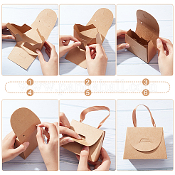 Foldable Kraft Paper Candy Gift Box&nbsp;CON-WH0094-24A