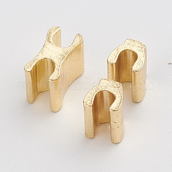服装アクセサリー  真鍮ジッパー修理ジッパーストッパーとプラグダウン  ライトゴールド  6x9x5mm  5x6x5mm  3個/セット&nbsp;KK-WH0033-87LG