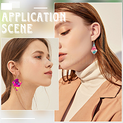 DIY Wooden Dangle Earring Making Kits&nbsp;DIY-SP0005-04