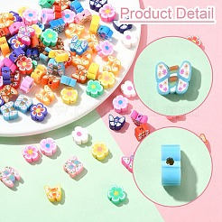 100Pcs 2 Styles Handmade Polymer Clay Beads&nbsp;CLAY-YW0002-39