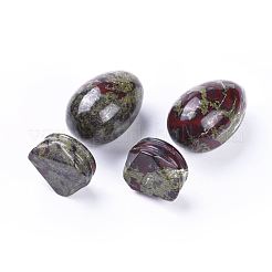 ナチュラルドラゴンブラッドストーンホームデコレーション  卵石  44~47x30mm&nbsp;G-K290-08
