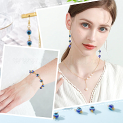 200Pcs Evil Eye Resin Beads Connector Charms&nbsp;RESI-HY0001-05