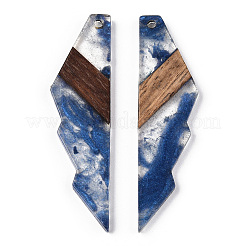 Transparent Resin & Walnut Wood Big Pendants&nbsp;RESI-ZX017-66