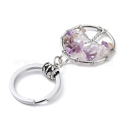 Natural Amethyst Keychain&nbsp;KEYC-E023-03H