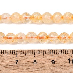 Natural Citrine Beads Strands&nbsp;G-E483-12-6mm