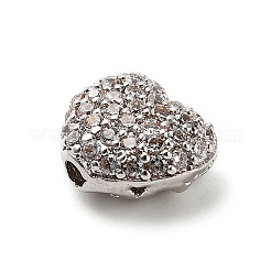 Brass Micro Pave Cubic Zirconia Beads&nbsp;KK-L229-076A-P