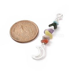 Gemstone Chips Pendant Decoration&nbsp;HJEW-JM00859