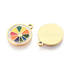 304 Stainless Steel Enamel Charms&nbsp;STAS-N112-05A-G