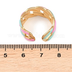304 Stainless Steel Cuff Open Rings for Women&nbsp;LS-RJEW-I113-02G-01