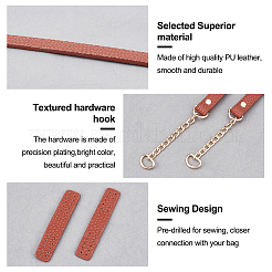 PU Leather Bag Straps&nbsp;FIND-WH0071-11C