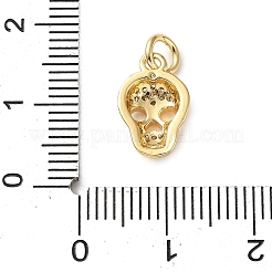 Brass Micro Pave Cubic Zirconia Charms&nbsp;KK-I383-08G-04