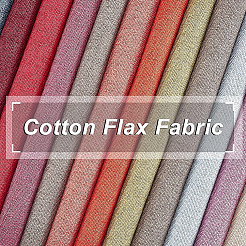 Cotton Flax Fabric&nbsp;DIY-BC0001-46