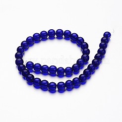 Glass Round Bead Strands&nbsp;X-GLAA-I028-6mm-13