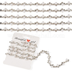 Round Brass Rhinestone Cup Chains&nbsp;FIND-TAC0007-17B