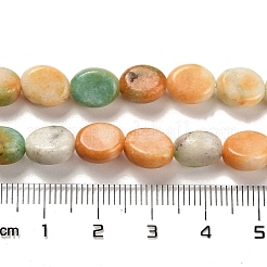 天然ドロマイトビーズ連売り  染め  フラットオーバル  砂茶色  9.5~10x7.5~8x4.5mm  穴：1.2mm  約42~44個/連  15.35~15.94インチ（39~40.5cm）&nbsp;G-F765-K04-01