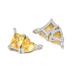 Brass Pave Cubic Zirconia Charms&nbsp;CU-CBA6A75-04P-06
