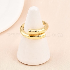 Brass Cuff Rings for Women&nbsp;RJEW-Z113-15G